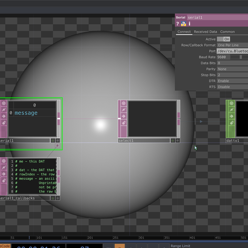 We learned to connect the Arduino to TouchDesigner using the serial connection.